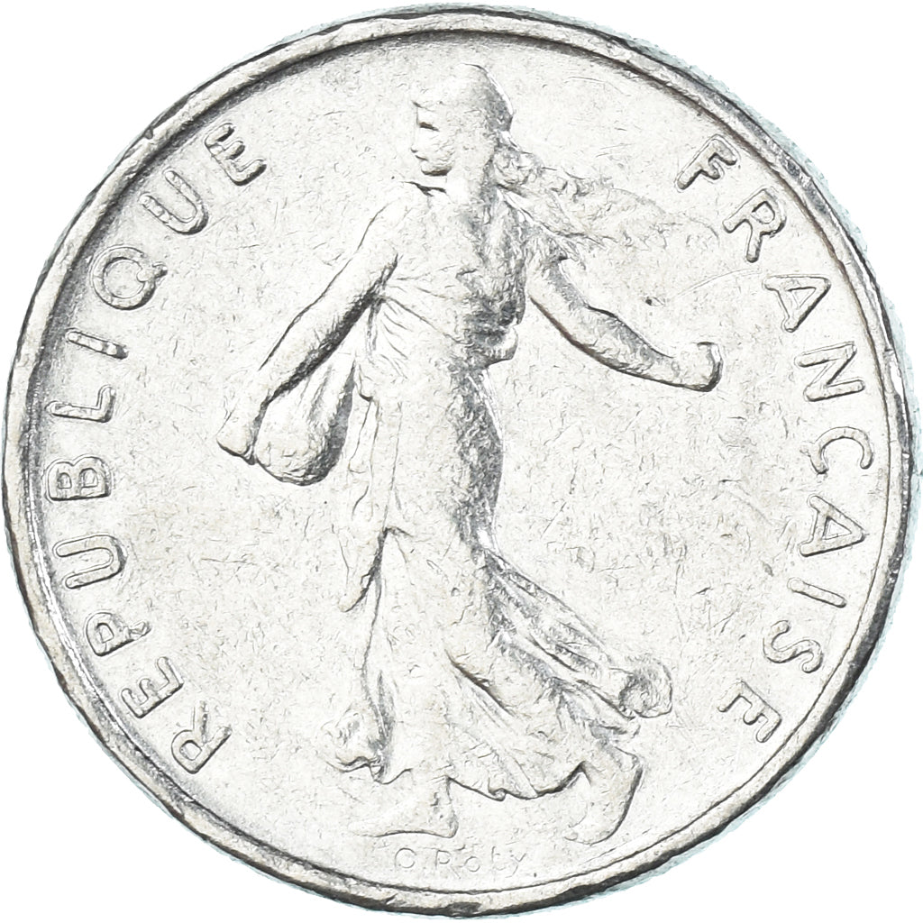 Munten, Frankrijk, 1/2 Franc, 1971