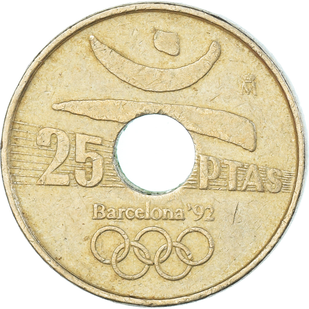 Münze, Spanien, 25 Pesetas, 1990