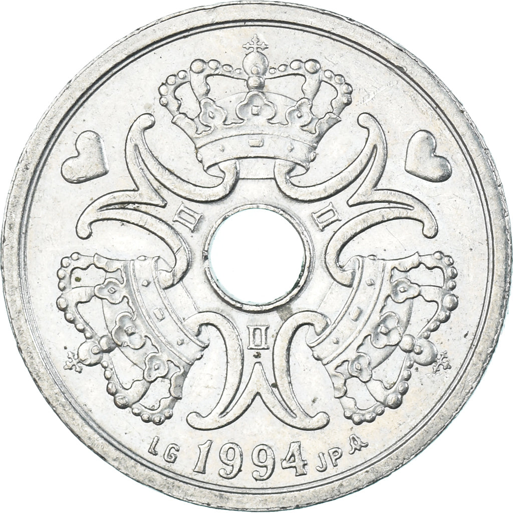Moneta, Danimarca, 2 Kroner, 1994