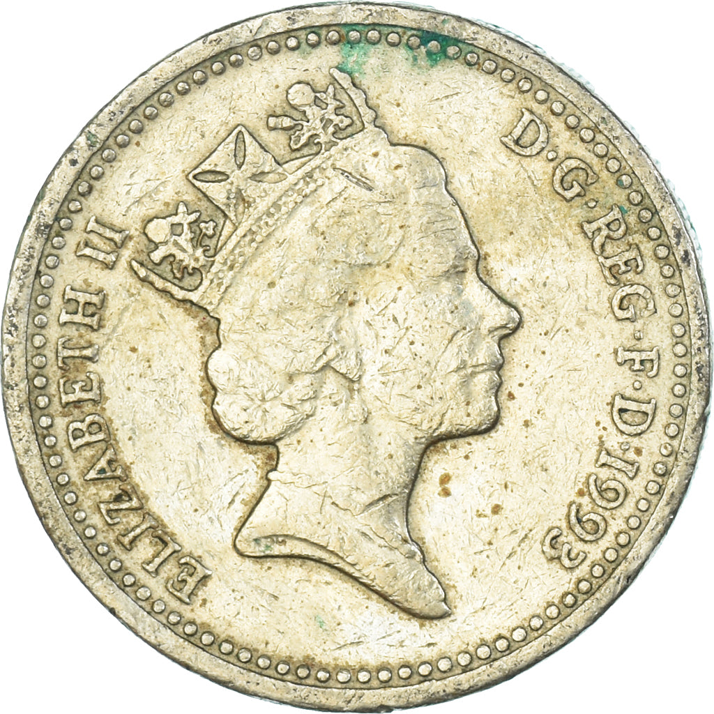 Coin, Great Britain, Pound, 1993