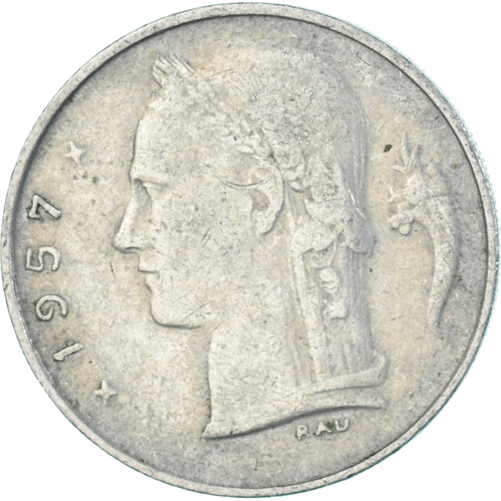 Münze, Belgien, Franc, 1957