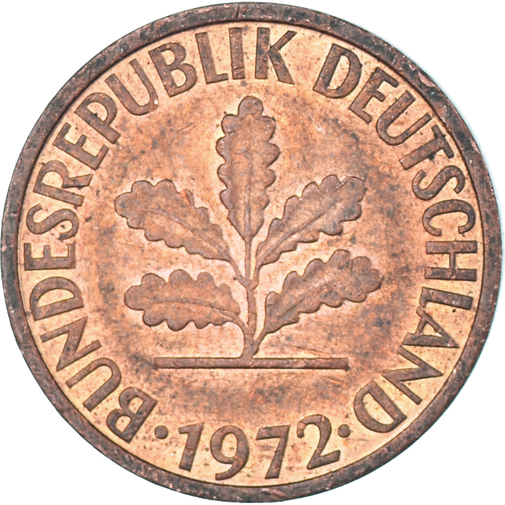 Moeda, Alemanha, 2 Pfennig, 1972