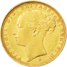 Australia, Victoria, Sovereign, 1883, Melbourne, BB+, Oro, KM:7