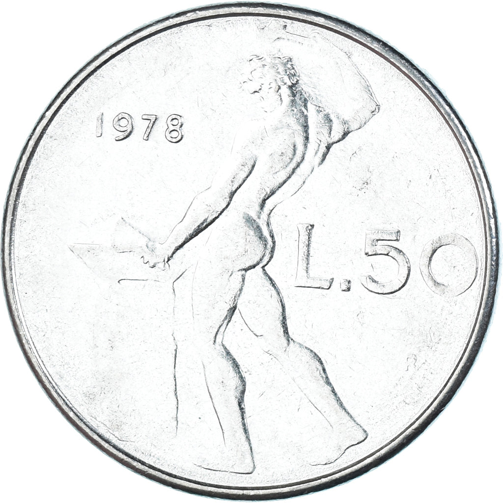 Monnaie, Italie, 50 Lire, 1978