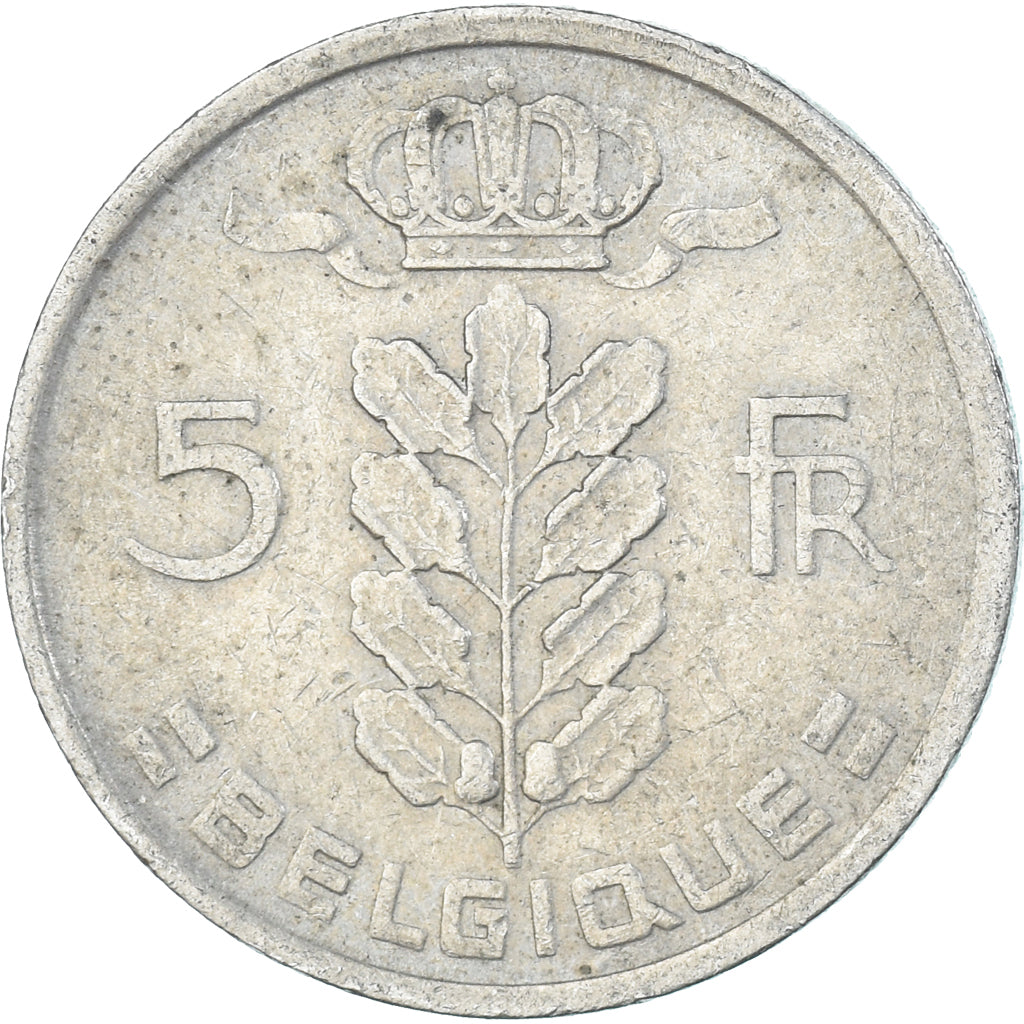 Coin, Belgium, 5 Francs, 5 Frank, 1950