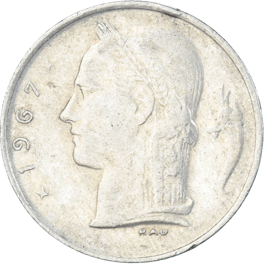 Münze, Belgien, Franc, 1967