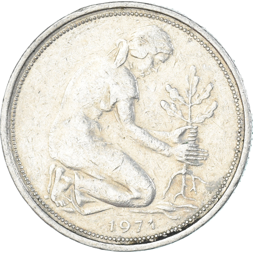 Coin, Germany, 50 Pfennig, 1971