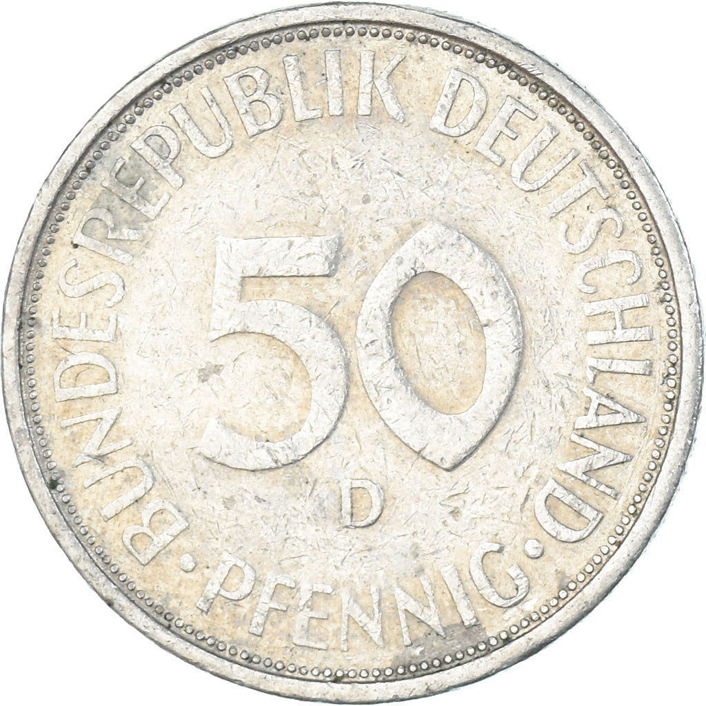 Coin, Germany, 50 Pfennig, 1971