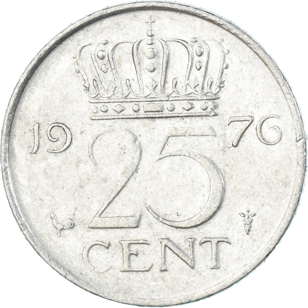 Moneda, Países Bajos, 25 Cents, 1976