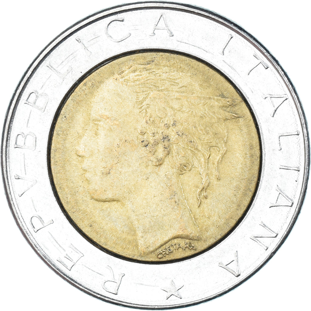 Münze, Italien, 500 Lire, 1984