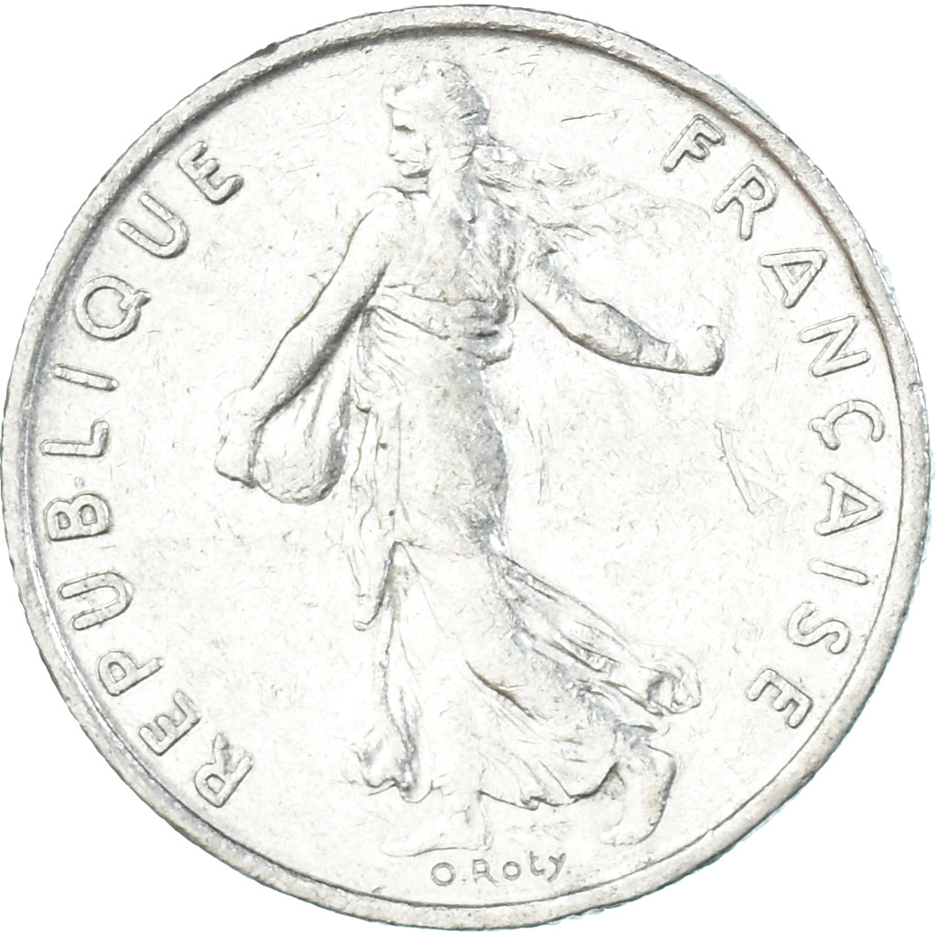 Münze, Frankreich, 1/2 Franc, 1974
