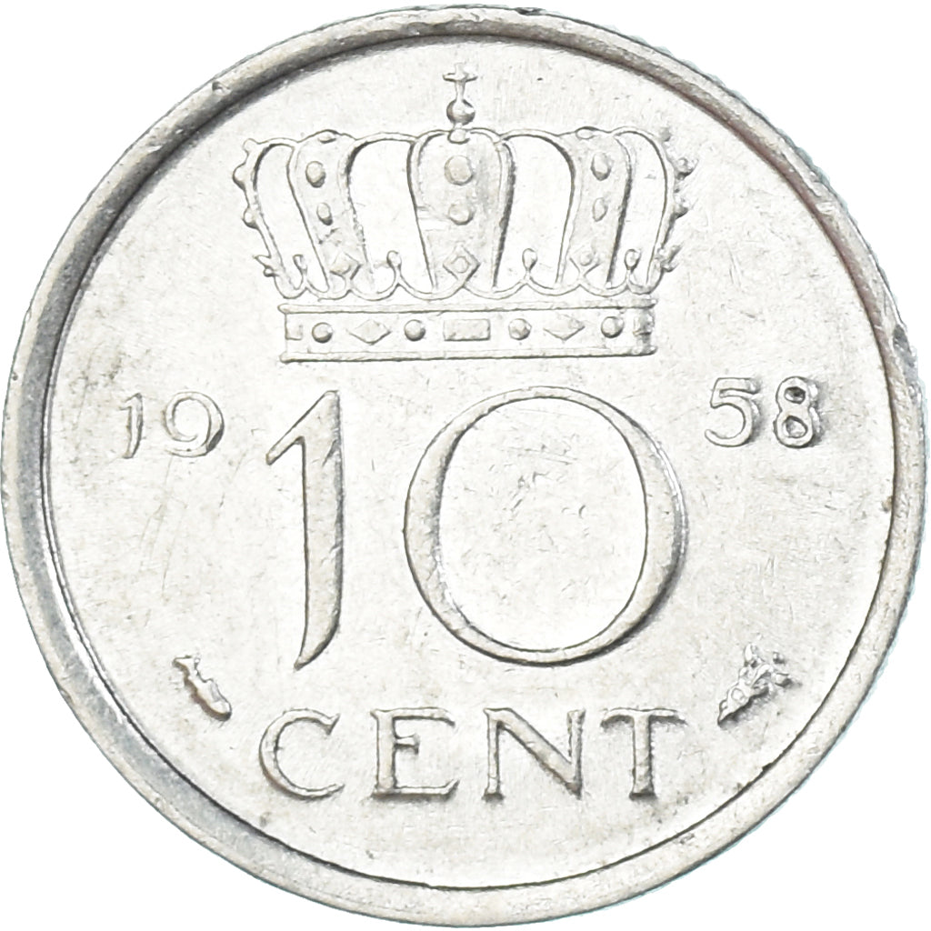 Moneta, Paesi Bassi, 10 Cents, 1958