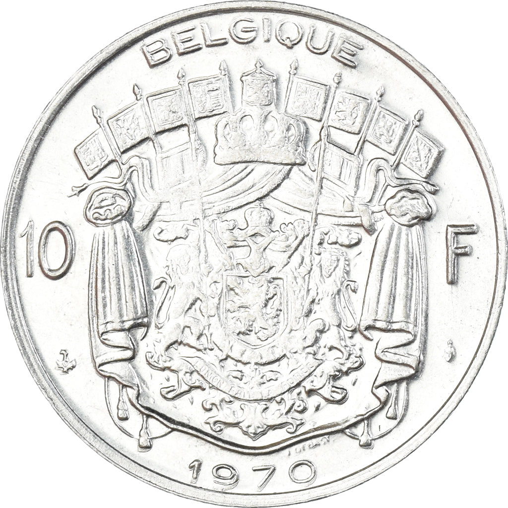 Munten, België, 10 Francs, 10 Frank, 1970