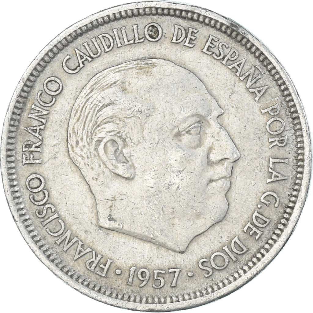 Munten, Spanje, 5 Pesetas, 1957