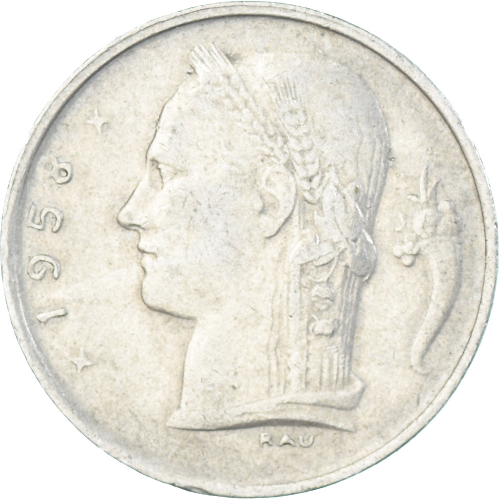 Munten, België, Franc, 1958