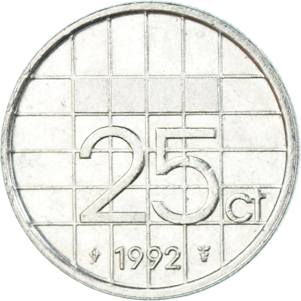 Munten, Nederland, 25 Cents, 1992
