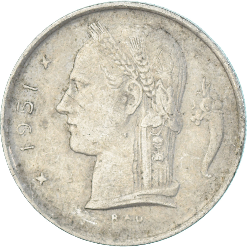 Coin, Belgium, Franc, 1951