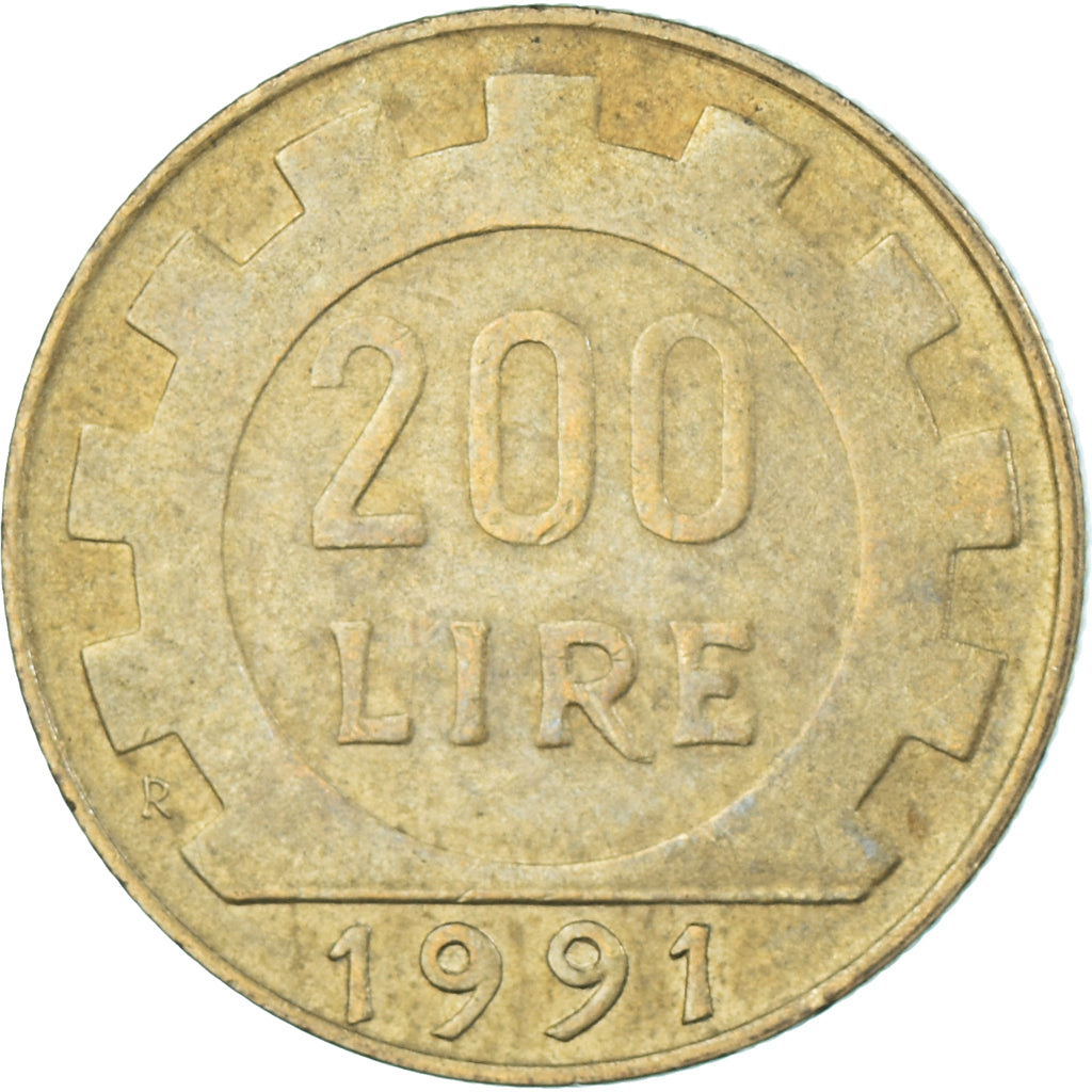 Moneta, Włochy, 200 Lire, 1991