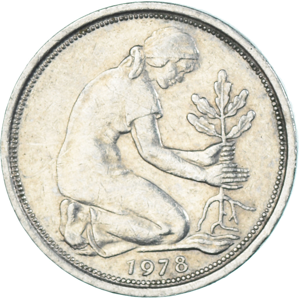 Moneta, Niemcy, 50 Pfennig, 1978