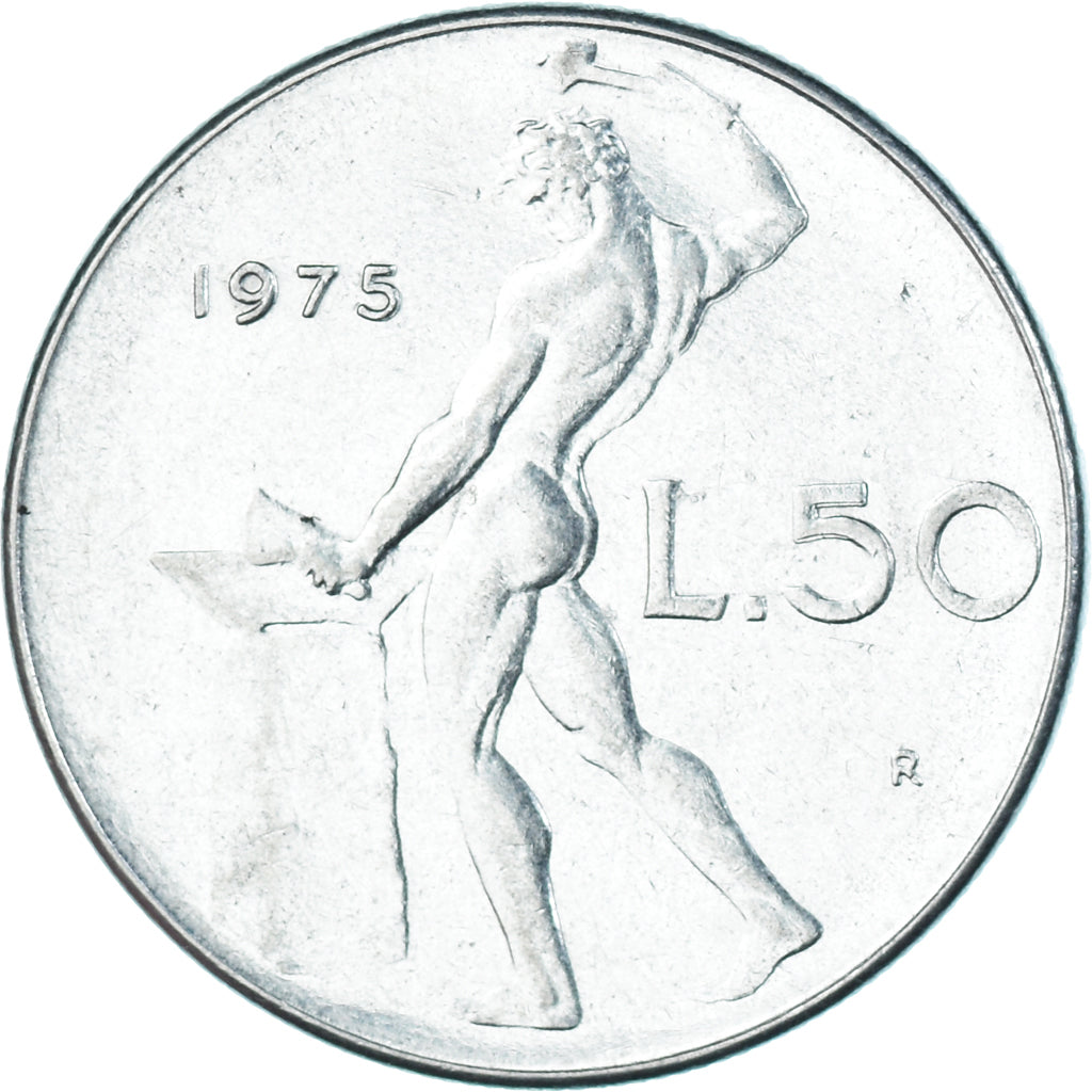 Moneda, Italia, 50 Lire, 1975