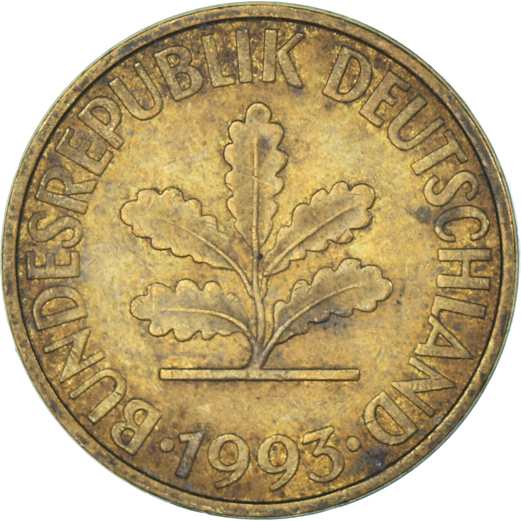 Coin, Germany, 10 Pfennig, 1993