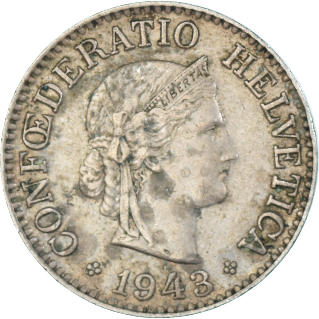 Monnaie, Suisse, 10 Rappen, 1943