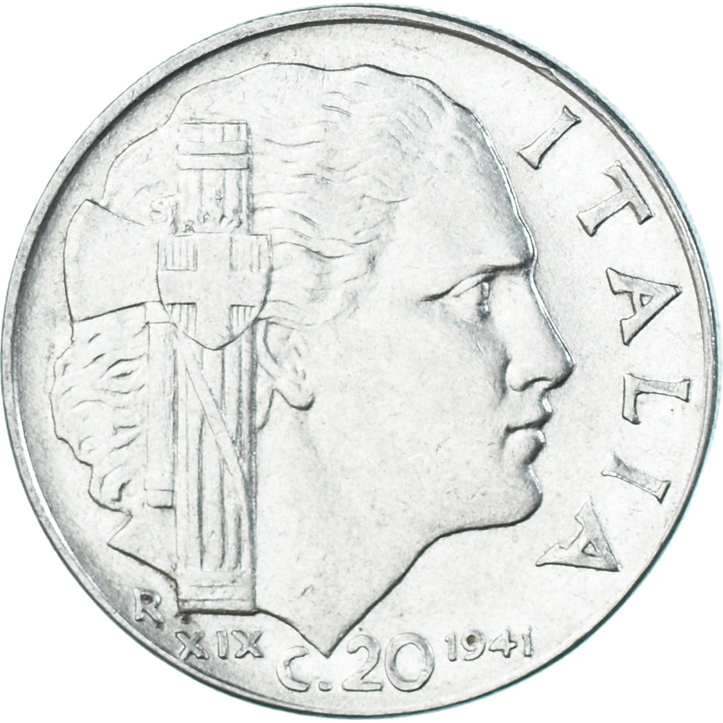 Moneda, Italia, 20 Centesimi, 1941