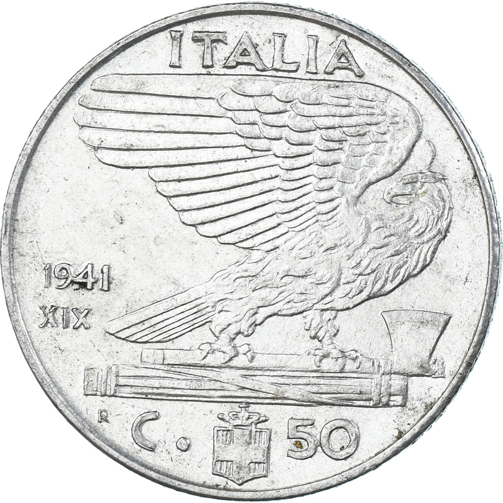 Moneda, Italia, 50 Centesimi, 1941