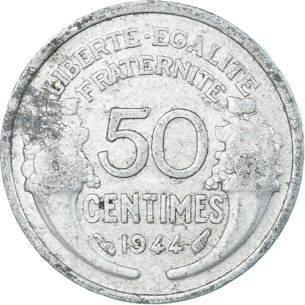 Moneda, Francia, 50 Centimes, 1944