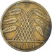 Monnaie, Allemagne, 10 Reichspfennig, 1924