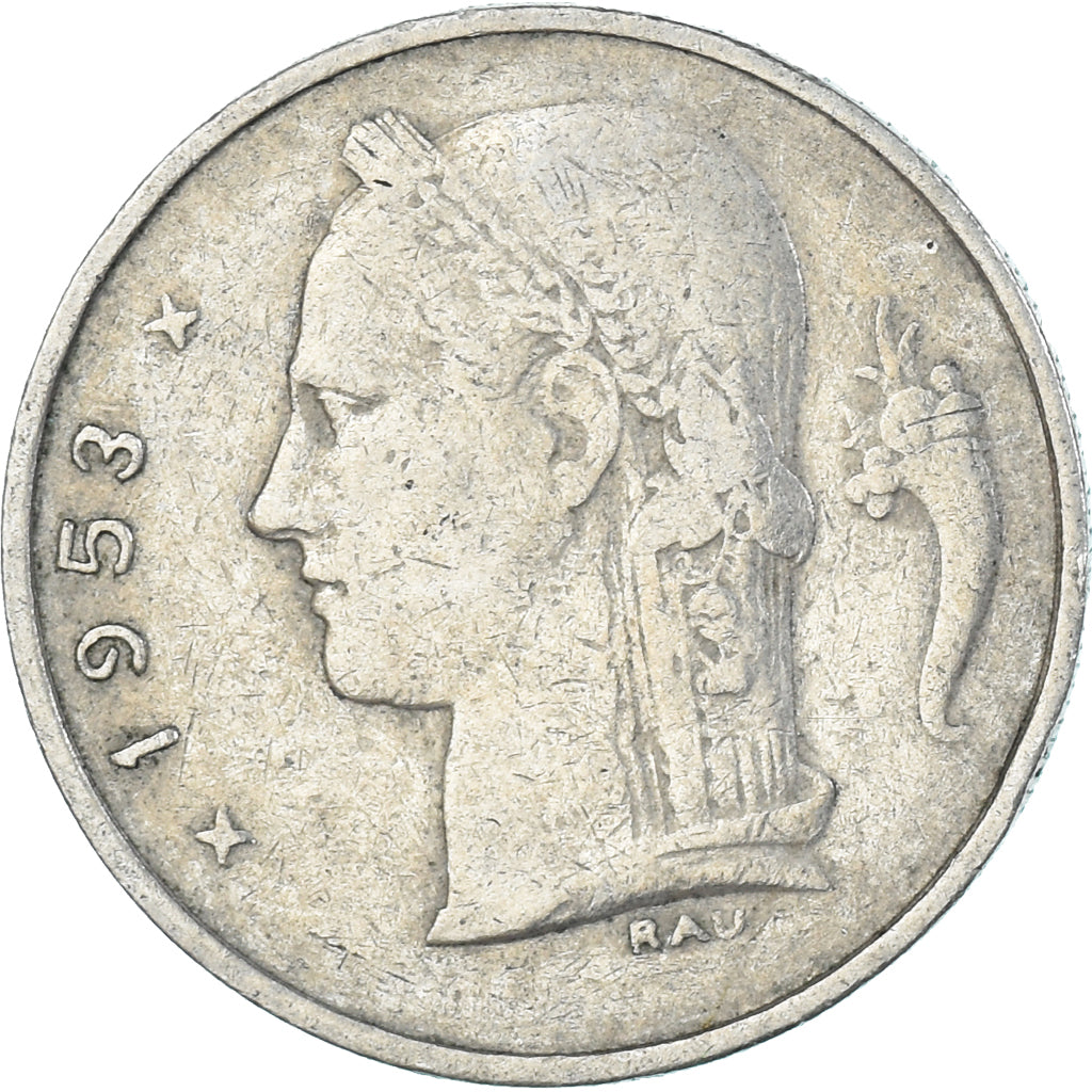 Munten, België, Franc, 1953