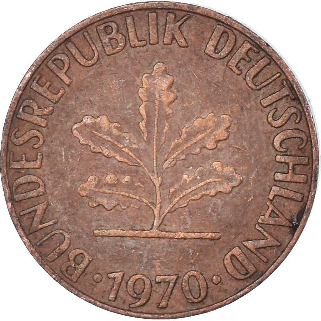 Münze, Deutschland, Pfennig, 1970