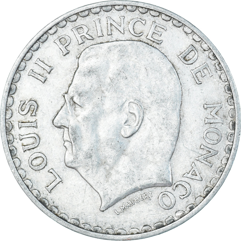 Monnaie, Monaco, 5 Francs, 1945