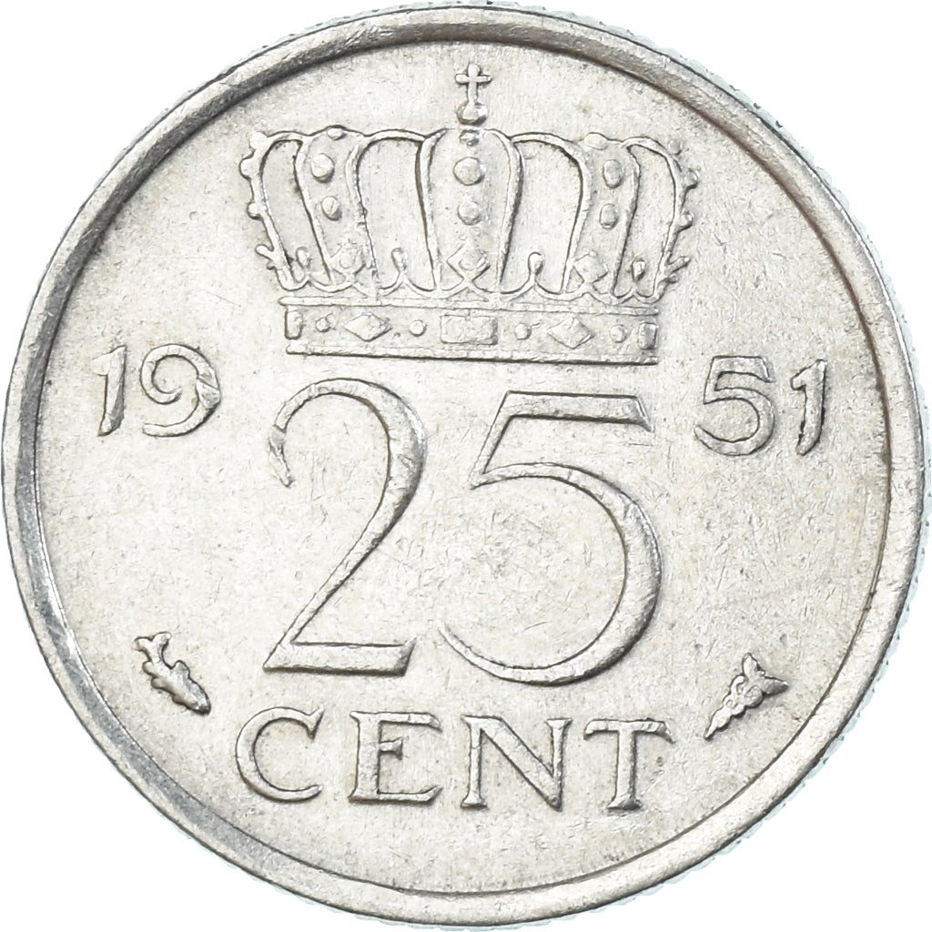 Moneta, Paesi Bassi, 25 Cents, 1951