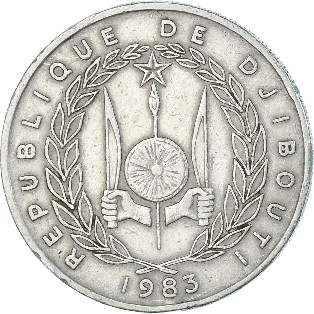 Coin, Djibouti, 50 Francs, 1983