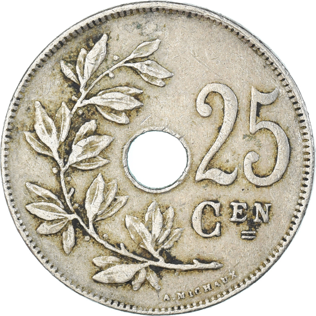 Moneta, Belgio, 25 Centimes, 1921