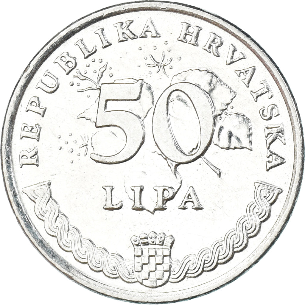 Monnaie, Croatie, 50 Lipa, 1993