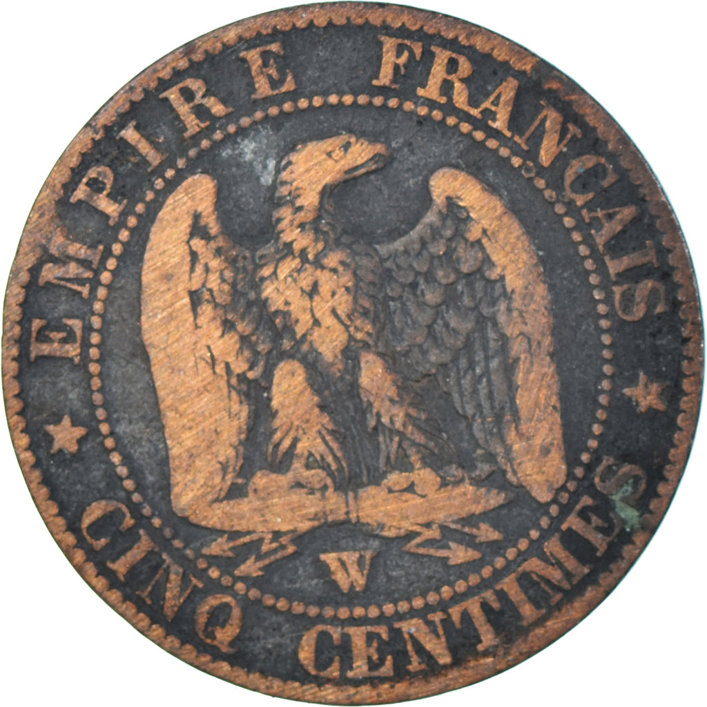 Coin, France, 5 Centimes, 1856