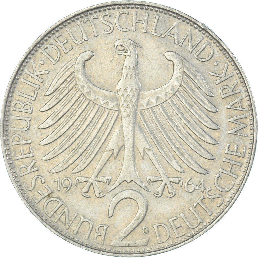 Moneta, Germania, 2 Mark, 1964