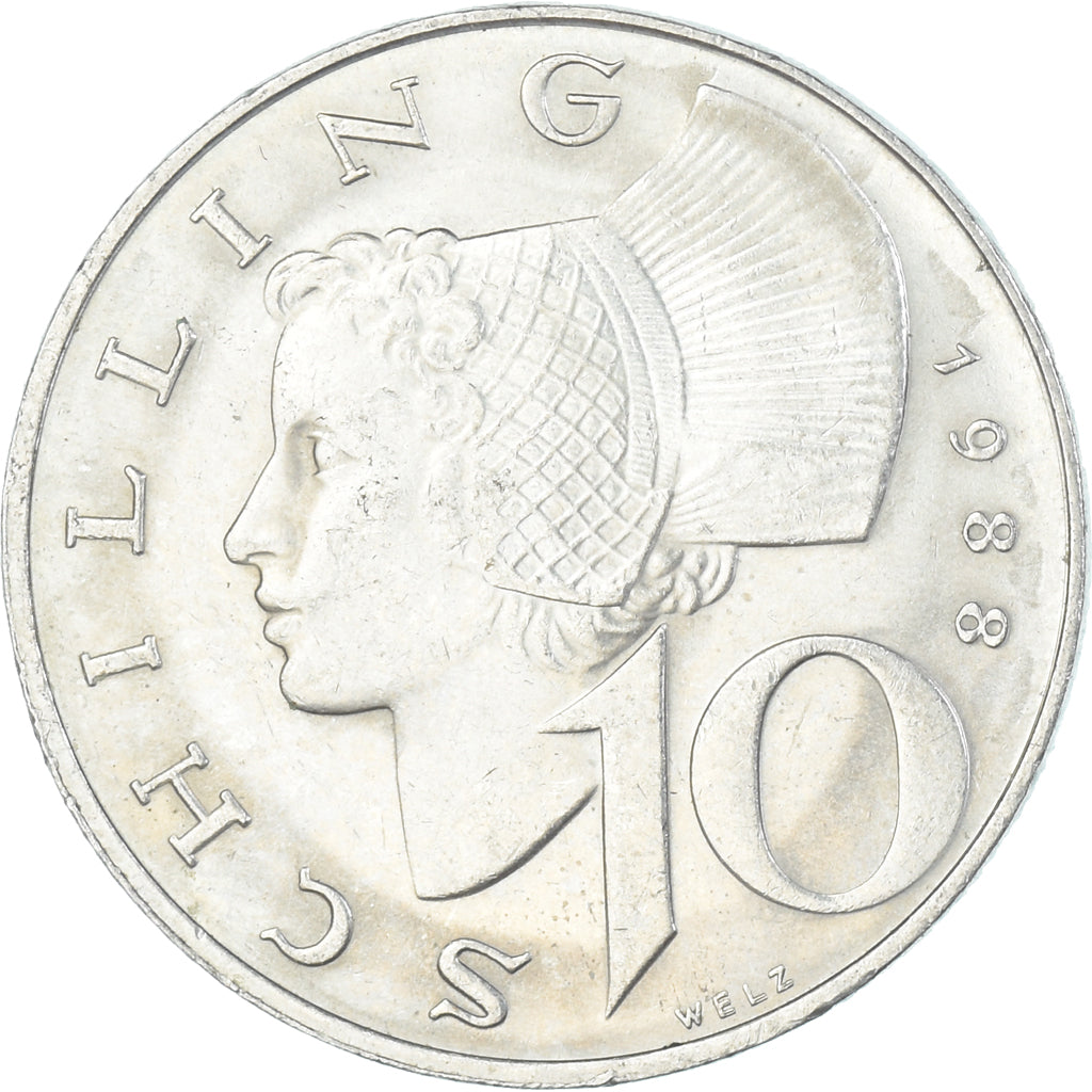 Moneta, Austria, 10 Schilling, 1988