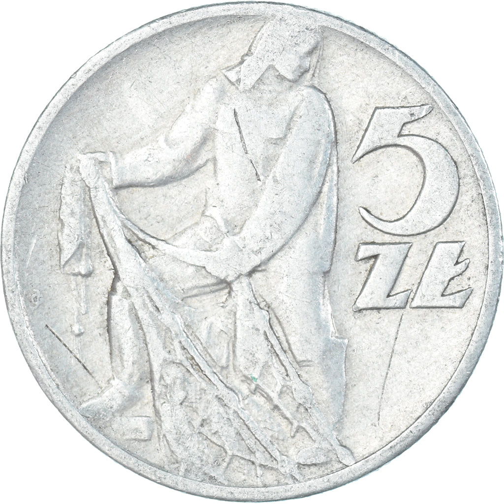 Monnaie, Pologne, 5 Zlotych, 1959