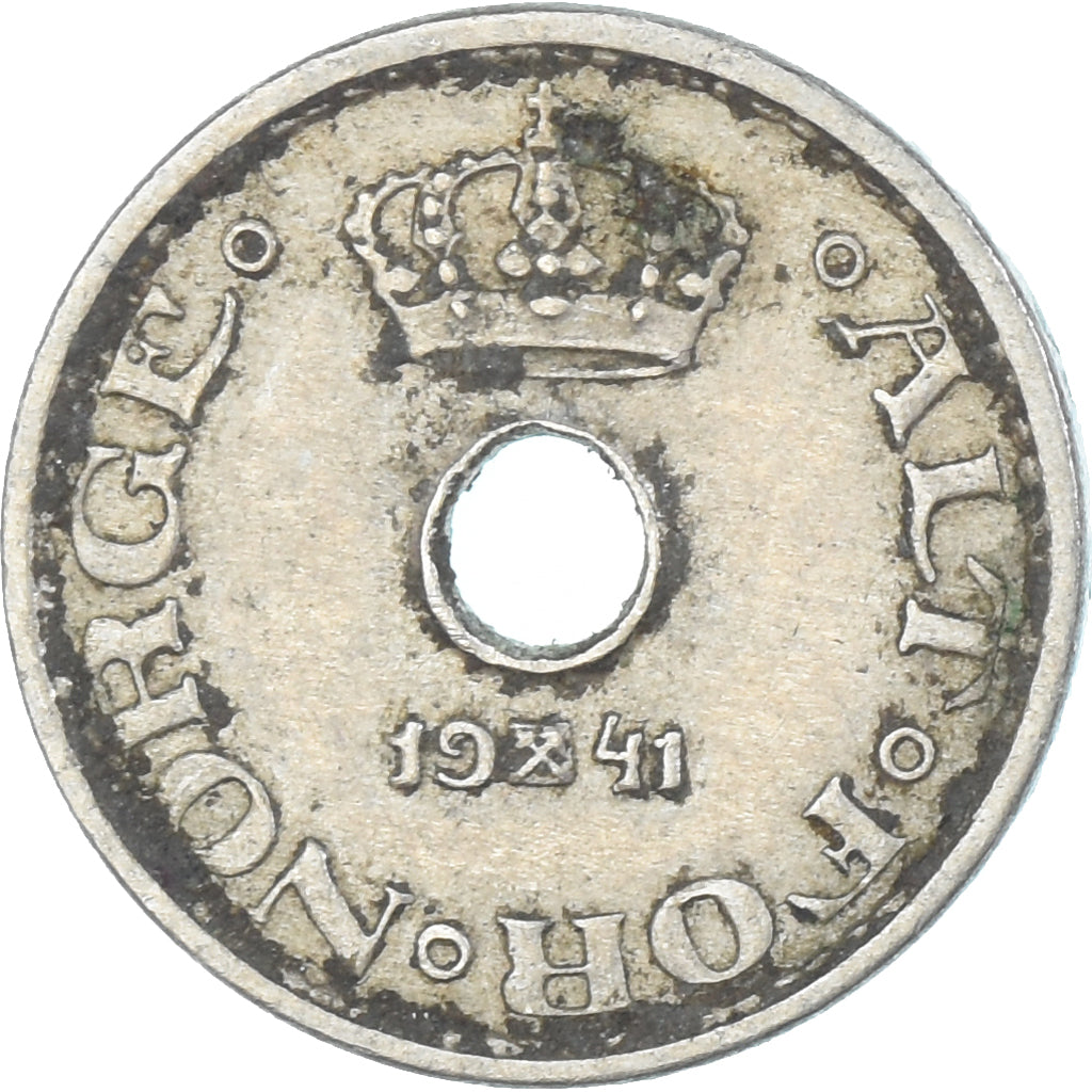Moneta, Norvegia, 10 Öre, 1941