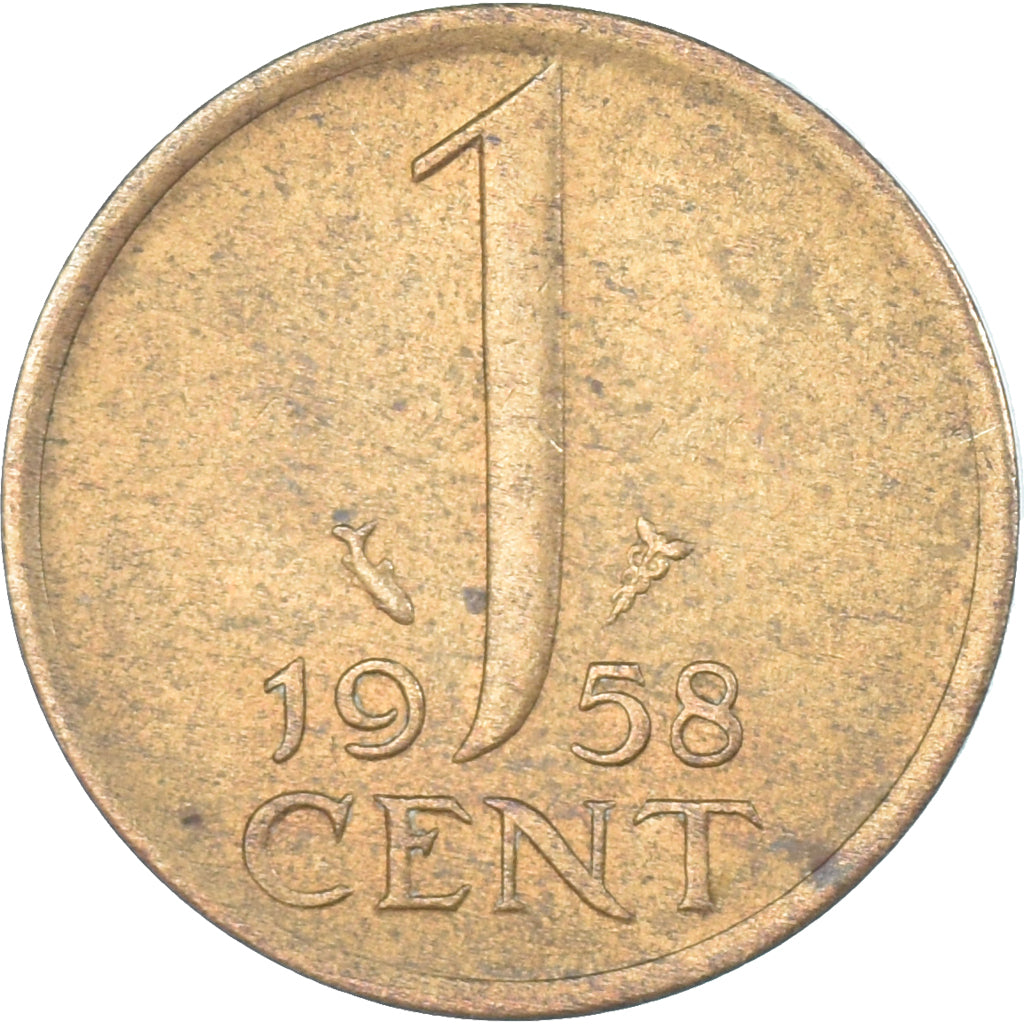 Moeda, Países Baixos, Cent, 1958
