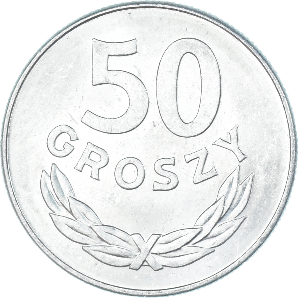 Monnaie, Pologne, 50 Groszy, 1976