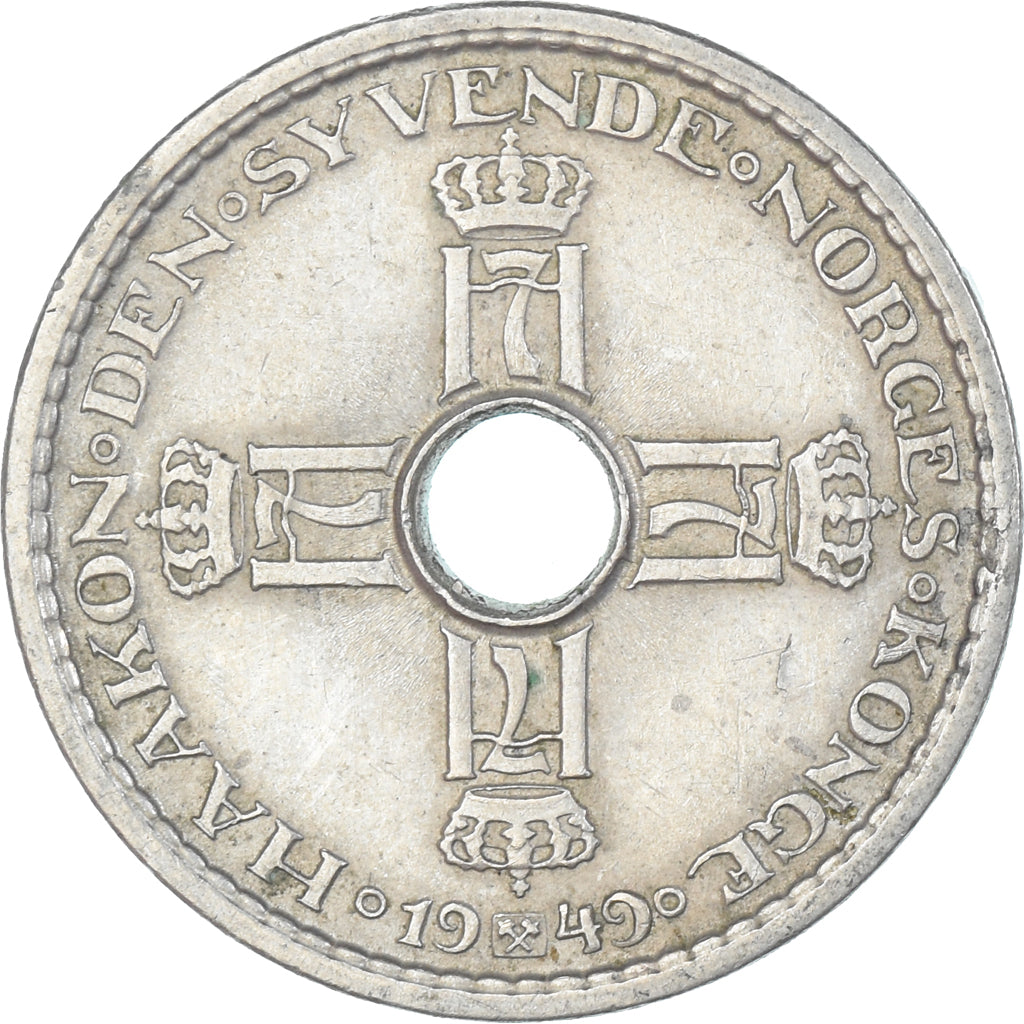 Munten, Noorwegen, Krone, 1949