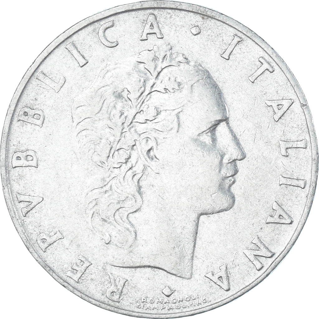 Coin, Italy, 50 Lire, 1957