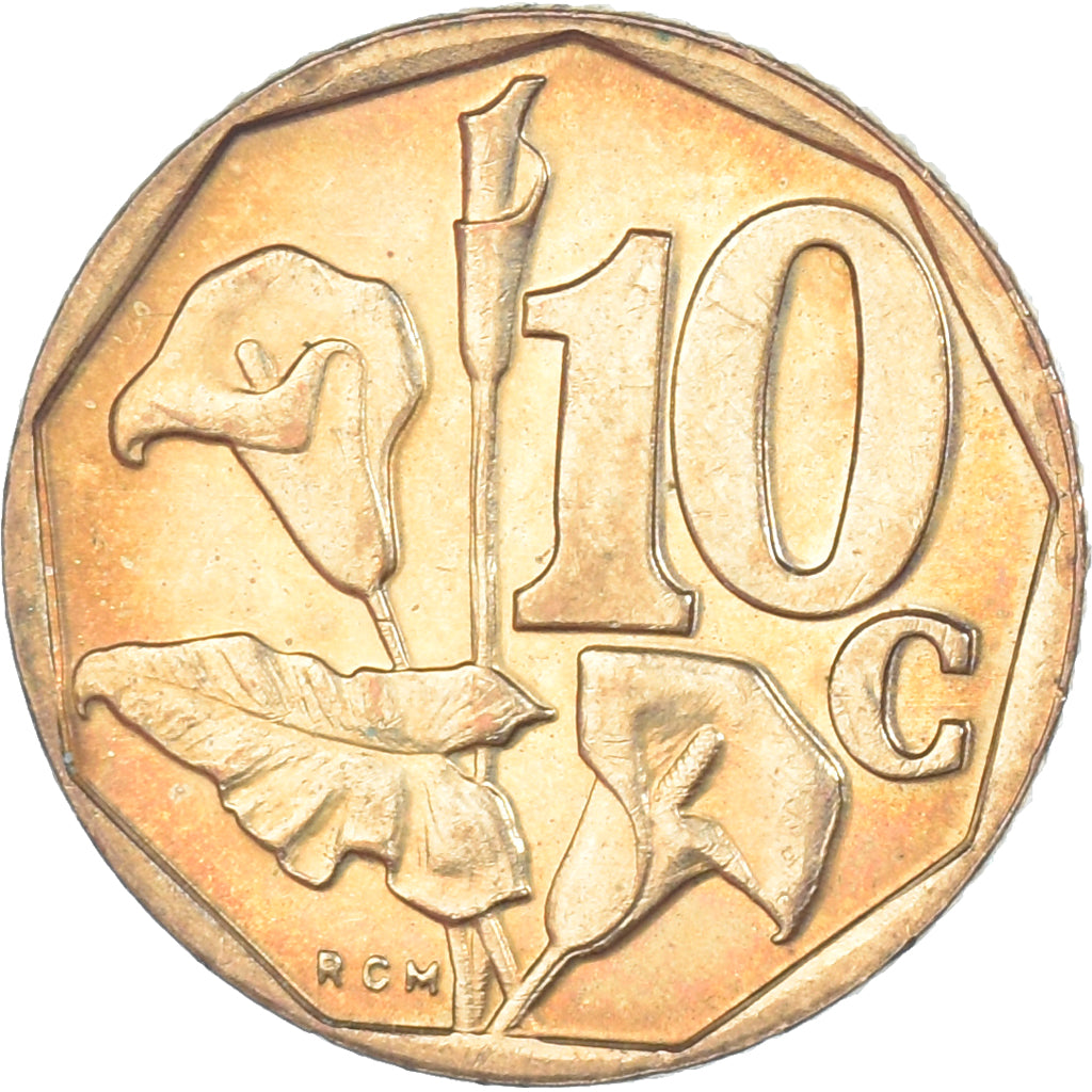 Coin, South Africa, 10 Cents, 1996
