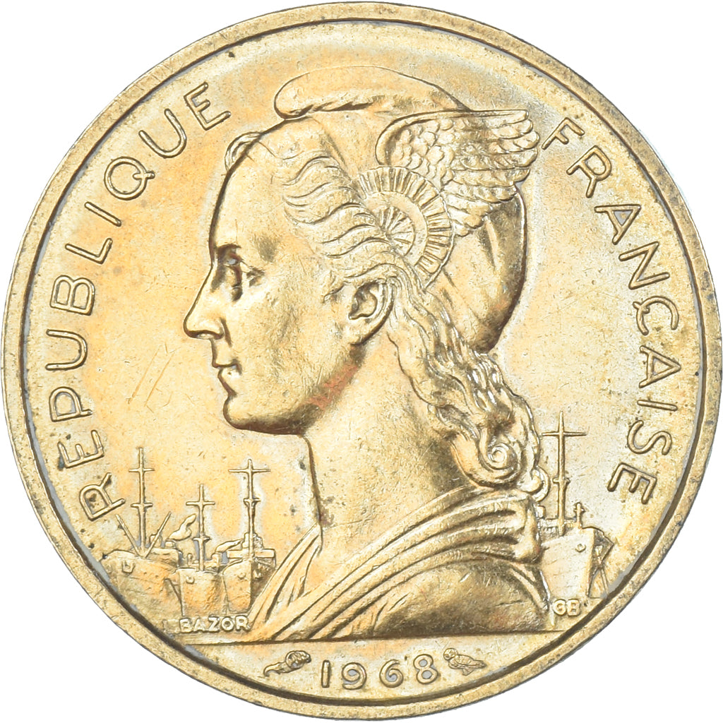 Coin, FRENCH AFARS & ISSAS, 20 Francs, 1968