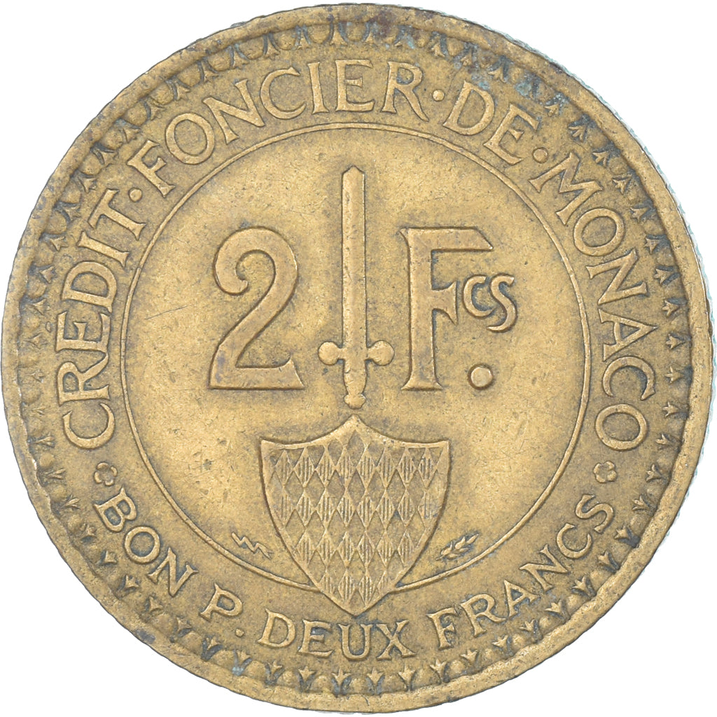 Moneta, Monaco, 2 Francs, 1926