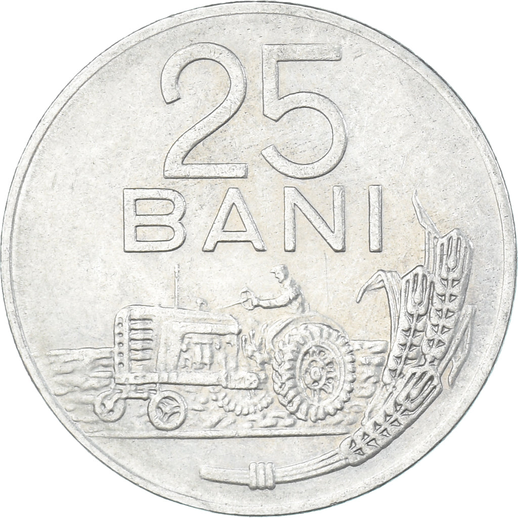 Moneta, Rumunia, 25 Bani, 1966